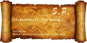 Stubenvoll Perenna névjegykártya